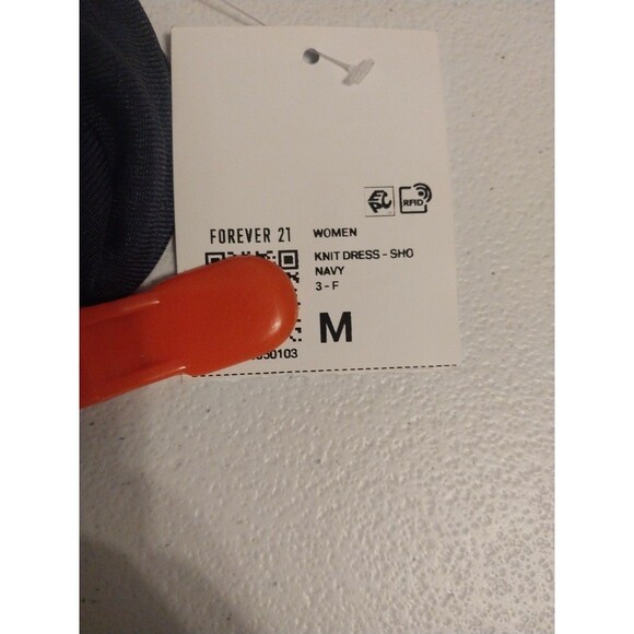 Forever 21 Bodycon Dress M Cobalt Blue High Neck Open Back Shimmer Beachy Boho - Picture 8 of 8